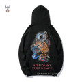 Cartoon and letter printed oem factory custom logo casual street wear jumpers hoodies mens clothing